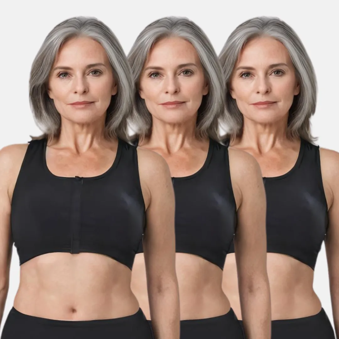 Front Open Bra | Non Padded | Non Wired | Racerback | High Back Rise | Full Coverage | 3 Pack - Image 11
