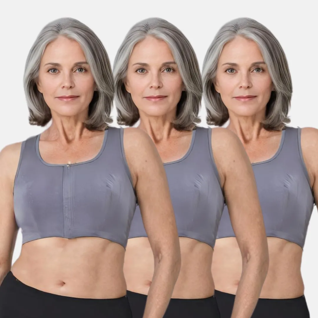 Front Open Bra | Non Padded | Non Wired | Racerback | High Back Rise | Full Coverage | 3 Pack - Image 13