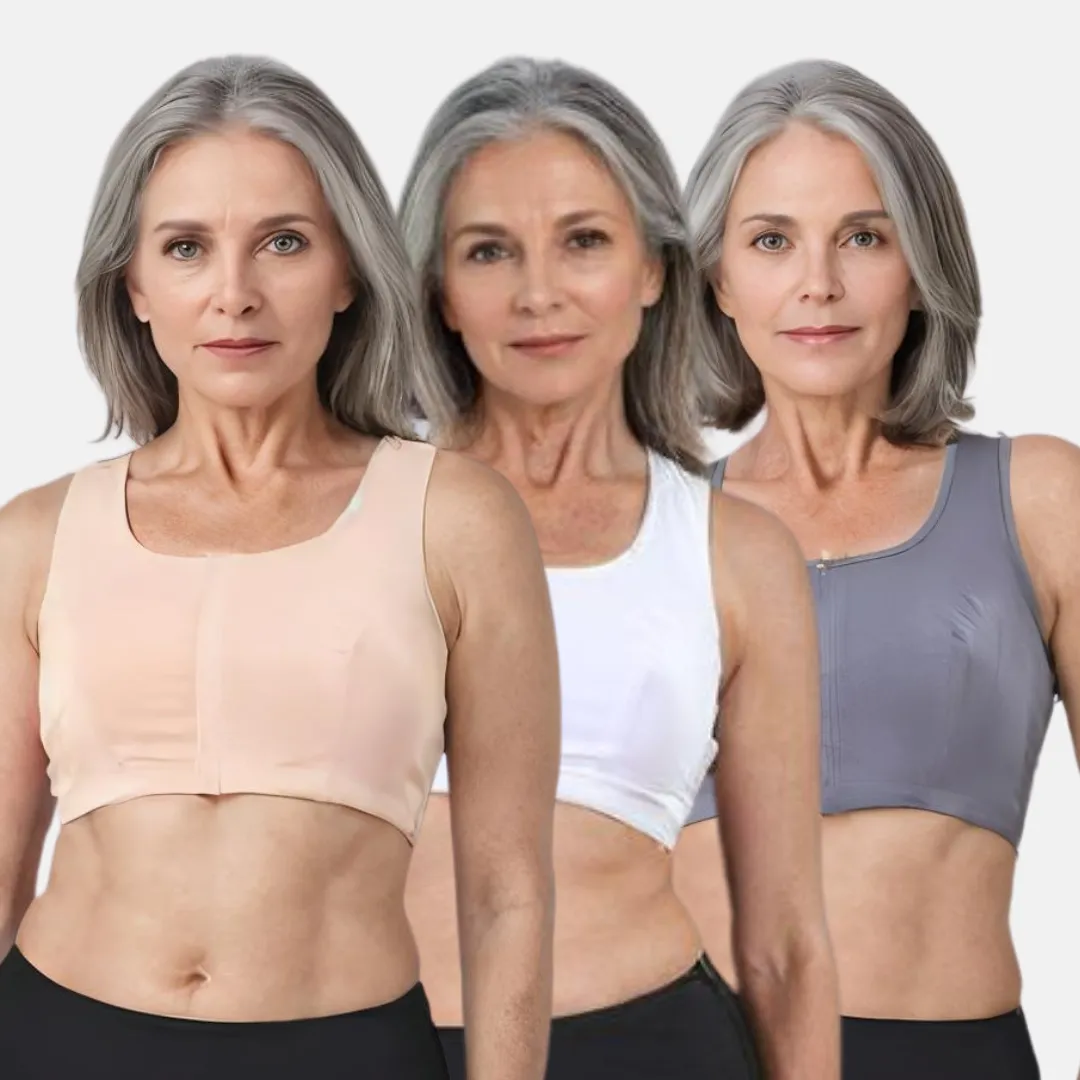 Front Open Bra | Non Padded | Non Wired | Racerback | High Back Rise | Full Coverage | 3 Pack - Image 15