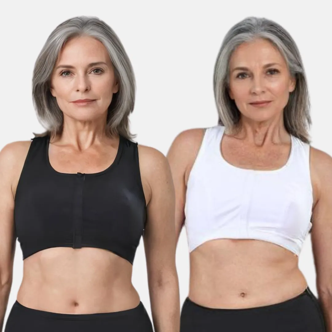 Front Open Bra | Non Padded | Non Wired | Racerback | High Back Rise | Full Coverage | 2 Pack - Image 10