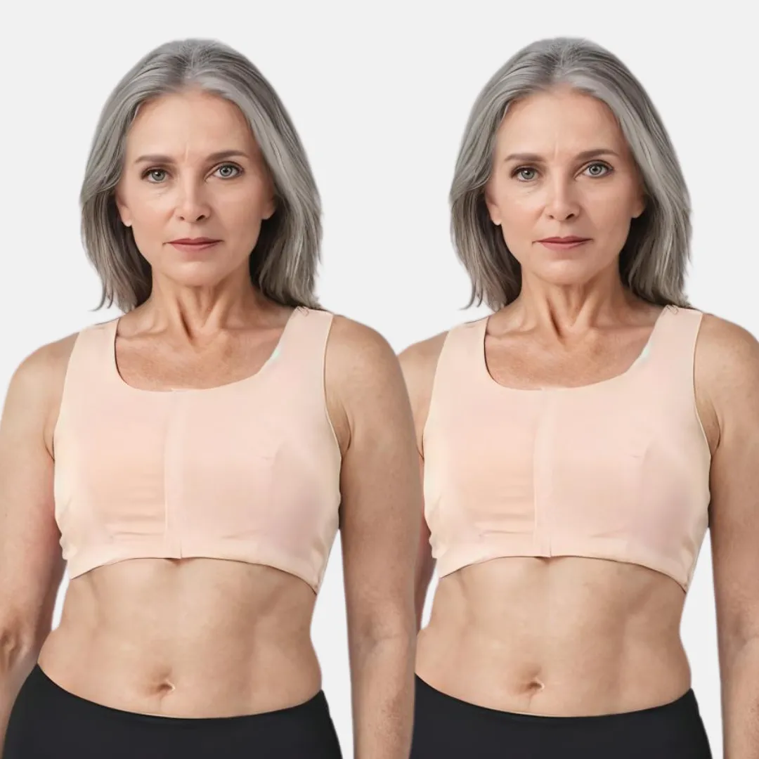 Front Open Bra | Non Padded | Non Wired | Racerback | High Back Rise | Full Coverage | 2 Pack - Image 13