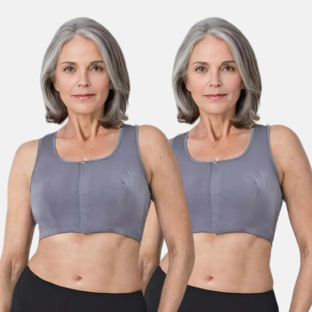 Front Open Bra | Non Padded | Non Wired | Racerback | High Back Rise | Full Coverage | 2 Pack - Image 14