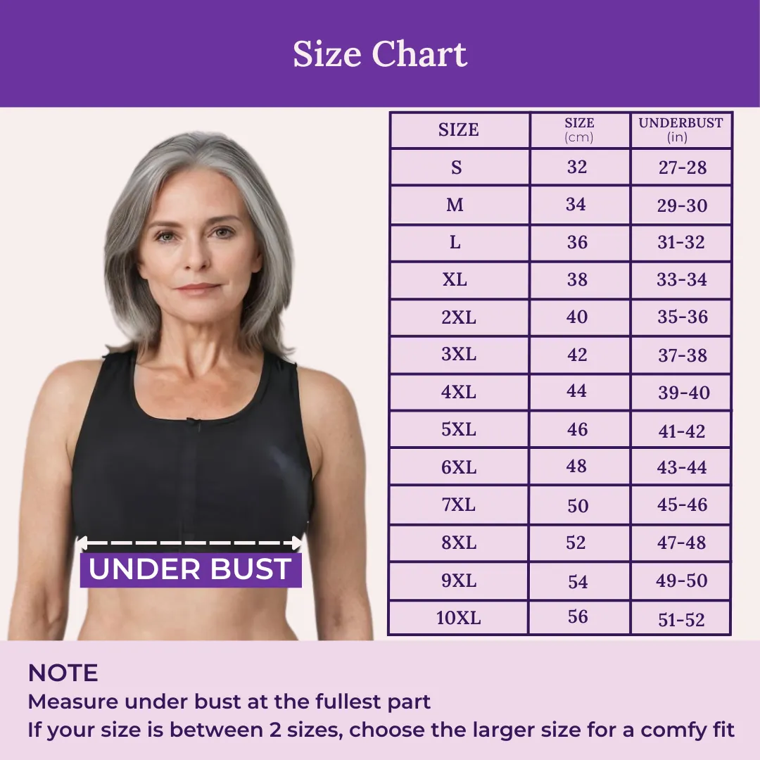 Front Open Bra | Non Padded | Non Wired | Racerback | High Back Rise | Full Coverage - Image 3