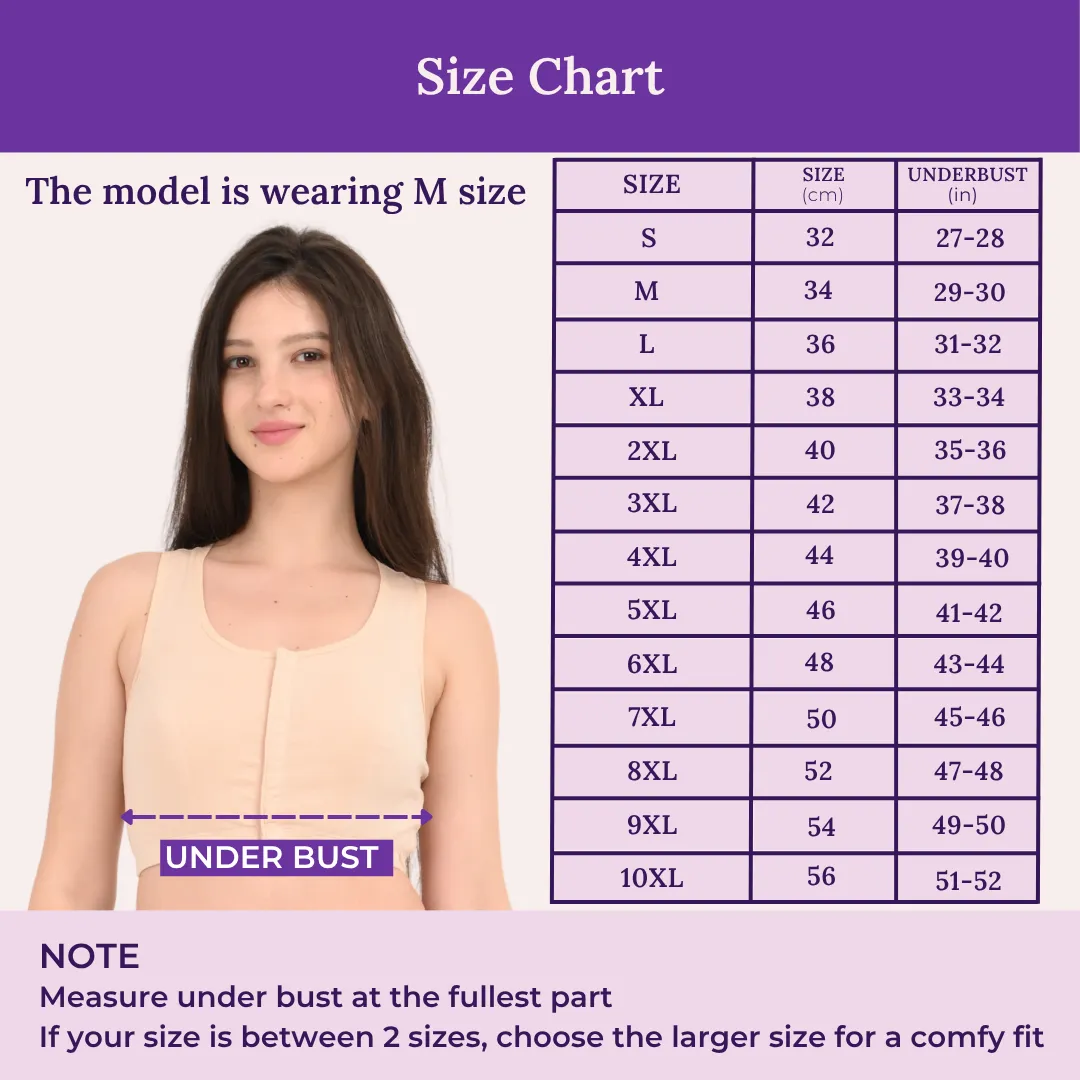 Front Open Bra | Non Padded | Non Wired | Full Coverage | Racerback | High Back Rise | Pack Of 2 - Image 3