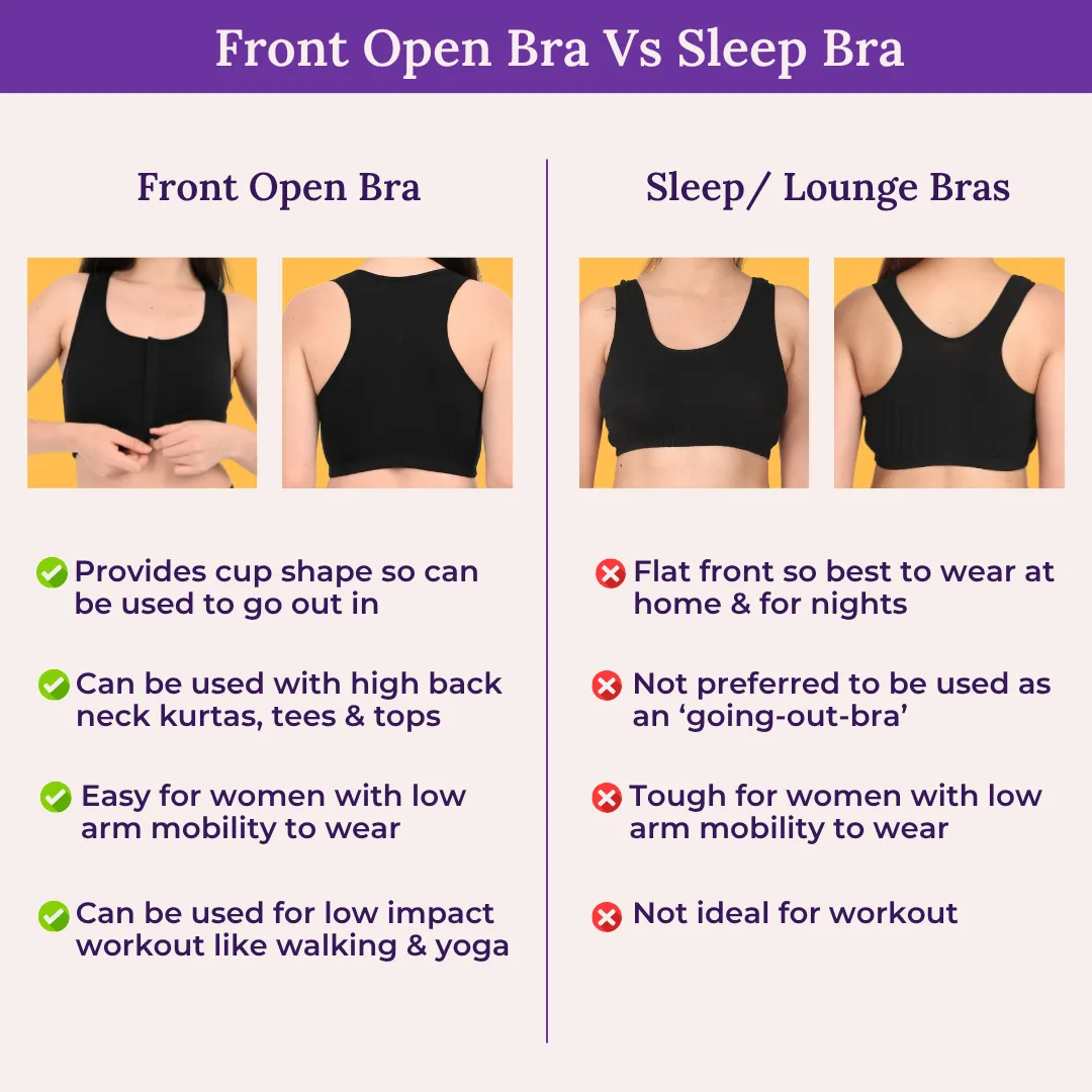 Front Open Bra | Non Padded | Non Wired | Full Coverage | Racerback | High Back Rise | Pack Of 3 - Image 6