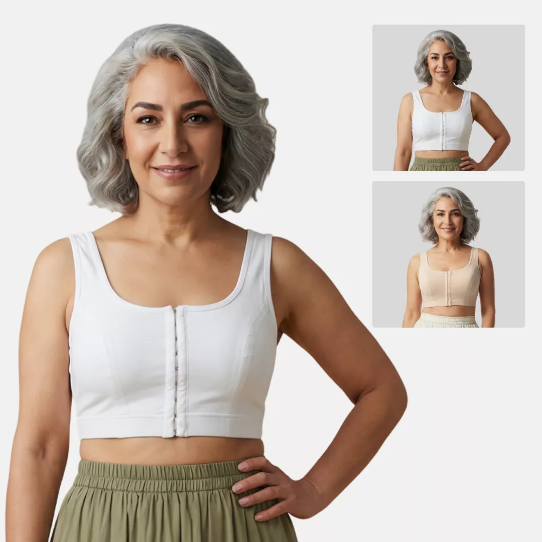 Front Hook Bra | Non-Padded | Non-Wired | Full Coverage | U-Back | Pack of 2 - Image 13
