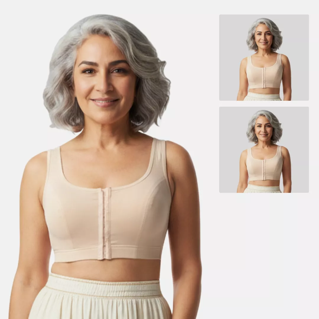 Front Hook Bra | Non-Padded | Non-Wired | Full Coverage | U-Back | Pack of 2 - Image 7