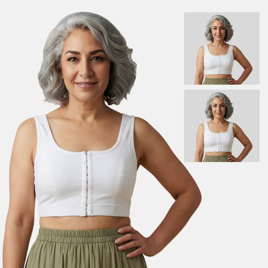 Front Hook Bra | Non-Padded | Non-Wired | Full Coverage | U-Back | Pack of 2 - Image 9