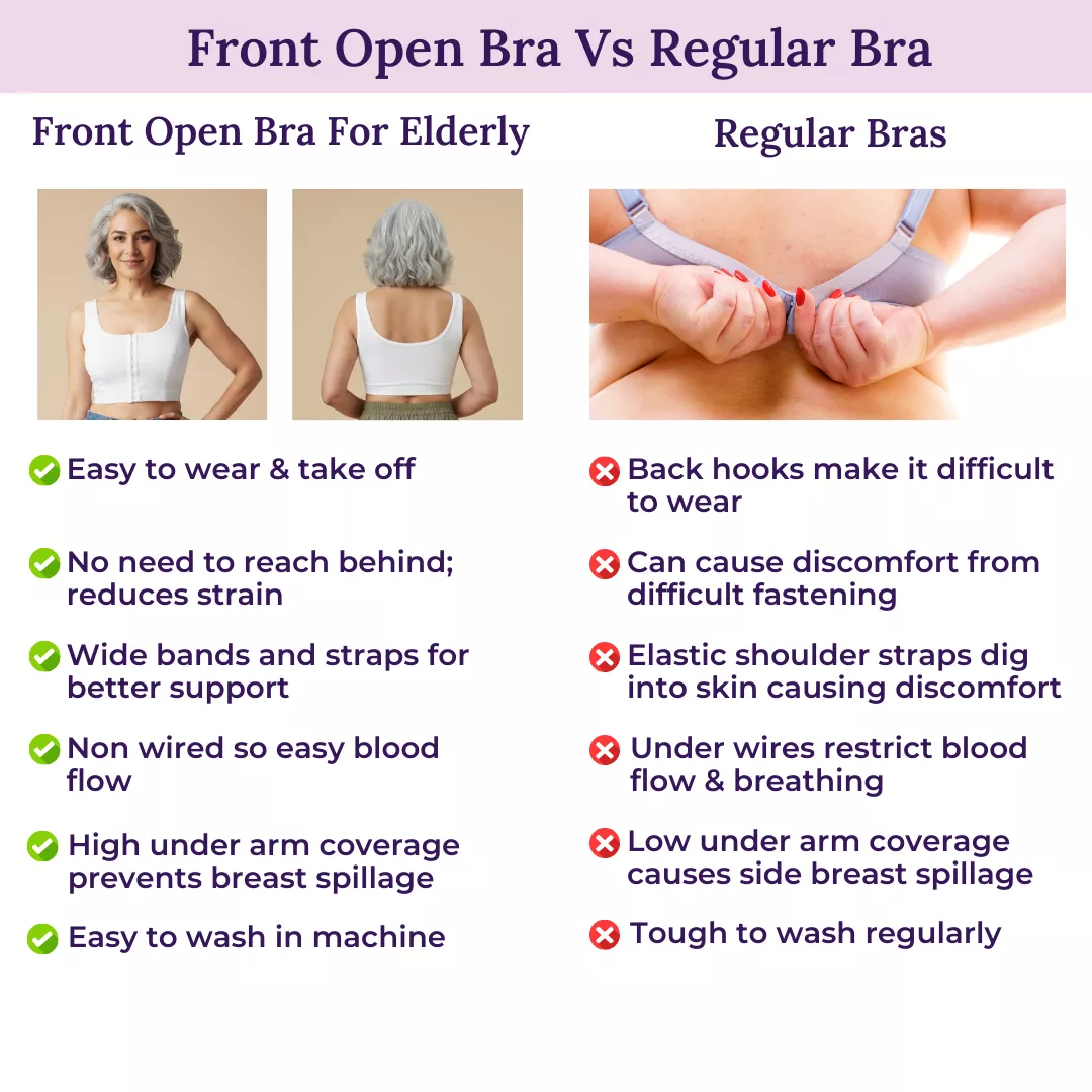 Front Hook Bra | Non-Padded | Non-Wired | Full Coverage | U-Back - Image 12