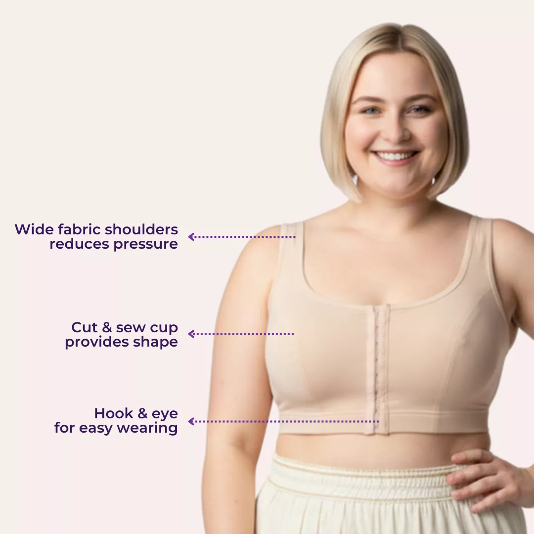 Plus Size Front Hook Bra | Non-Padded | Non-Wired | Full Coverage | U-Back - Image 7