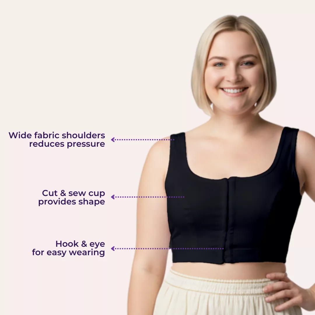 Plus Size Front Hook Bra | Non-Padded | Non-Wired | Full Coverage | U-Back | Pack Of 3 - Image 7