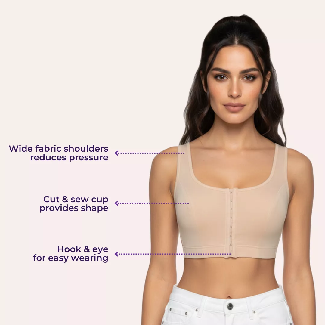 Front Hook Bra For Women | Non-Padded | Non-Wired | Full Coverage | U-Back - Image 7