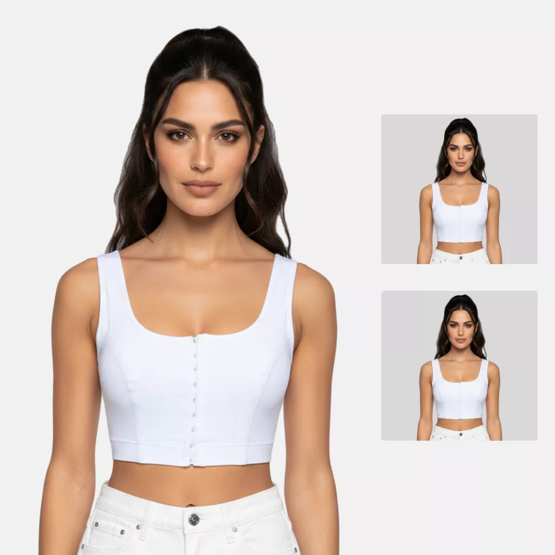 Front Hook Bra For Women | Non-Padded | Non-Wired | Full Coverage | U-Back | Pack Of 2 - Image 12