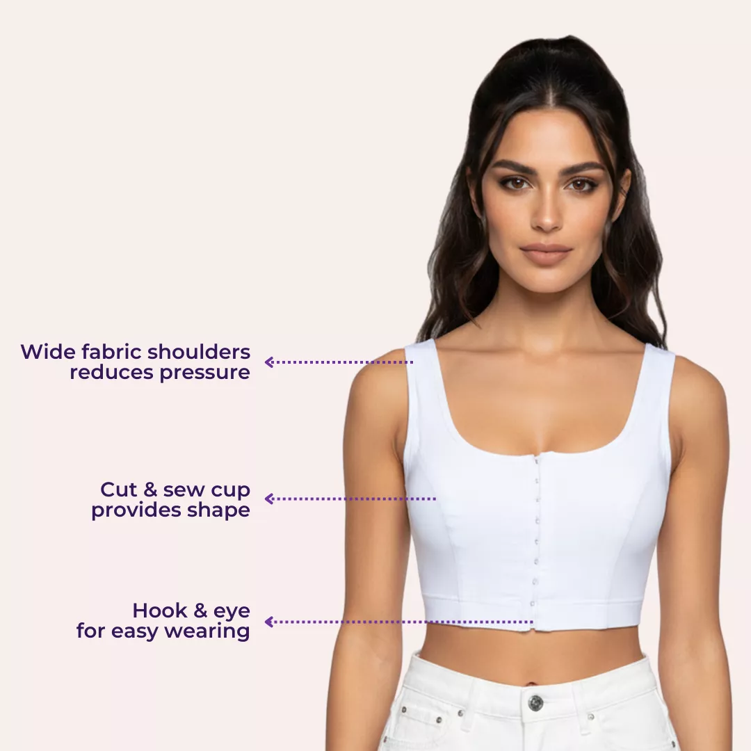 Front Hook Bra For Women | Non-Padded | Non-Wired | Full Coverage | U-Back | Pack Of 2 - Image 7