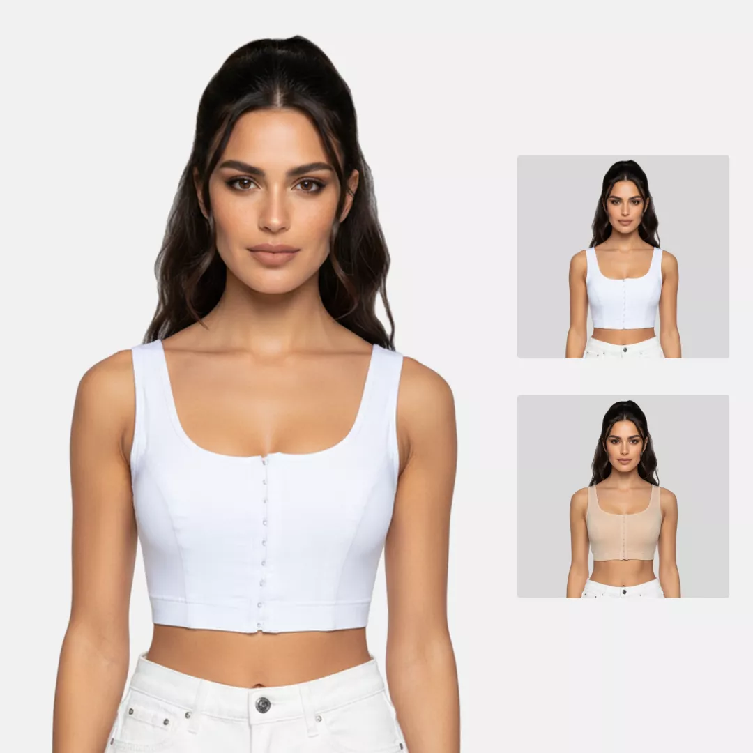 Front Hook Bra For Women | Non-Padded | Non-Wired | Full Coverage | U-Back | Pack Of 2 - Image 9