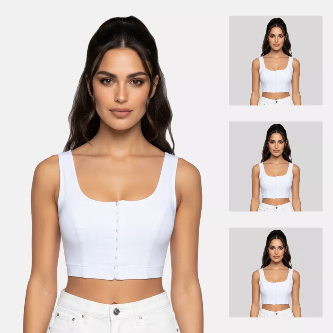 Front Hook Bra For Women | Non-Padded | Non-Wired | Full Coverage | U-Back | Pack Of 3 - Image 9