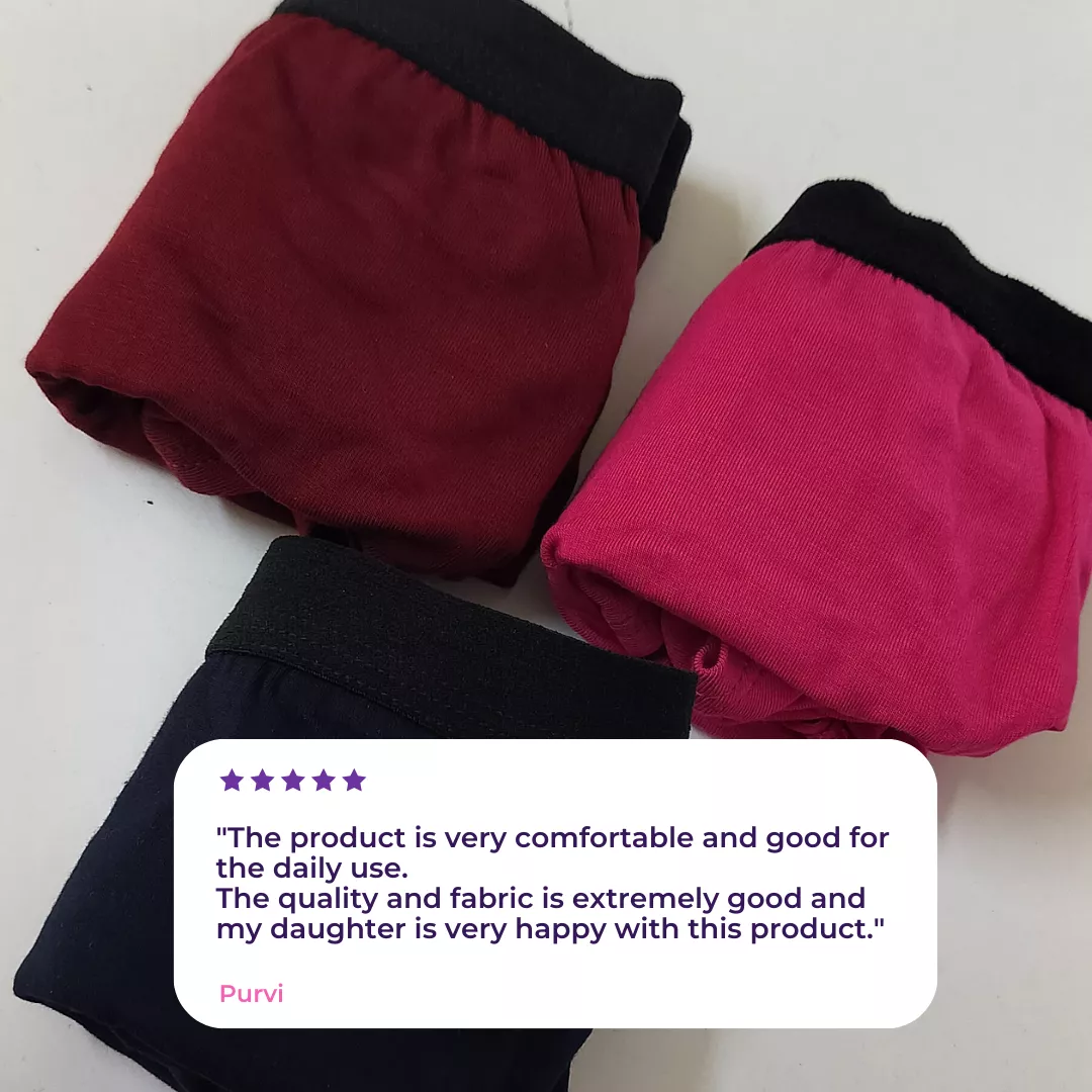 Women's Micro Modal Panties With Stretch | Mid Waist | Full Hip Coverage | Soft Waist Elastic | 3X Softer Than Cotton | Naturally Antibacterial | Prevents Odor | Pack Of 2 - Image 5