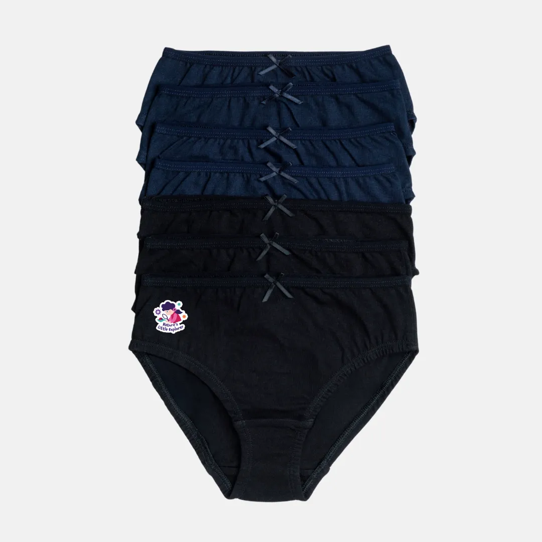 Girl's Knickers | Soft Elastic At Waist | Full Hip Coverage | 7 Pack - Image 5