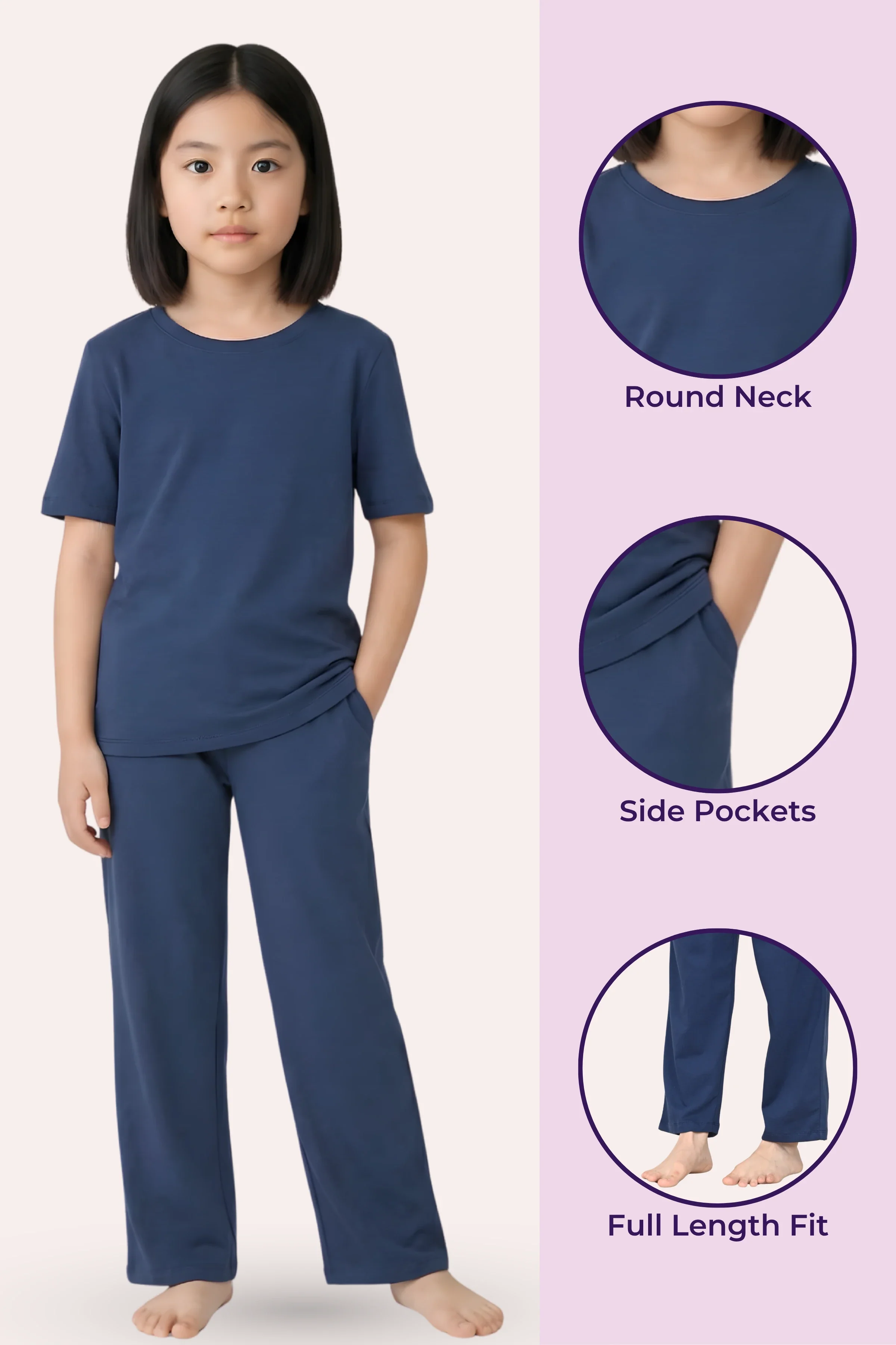 Pyjama Set | T-shirt & Pyjama | Cotton Blend | Elasticated Waistband - Image 2
