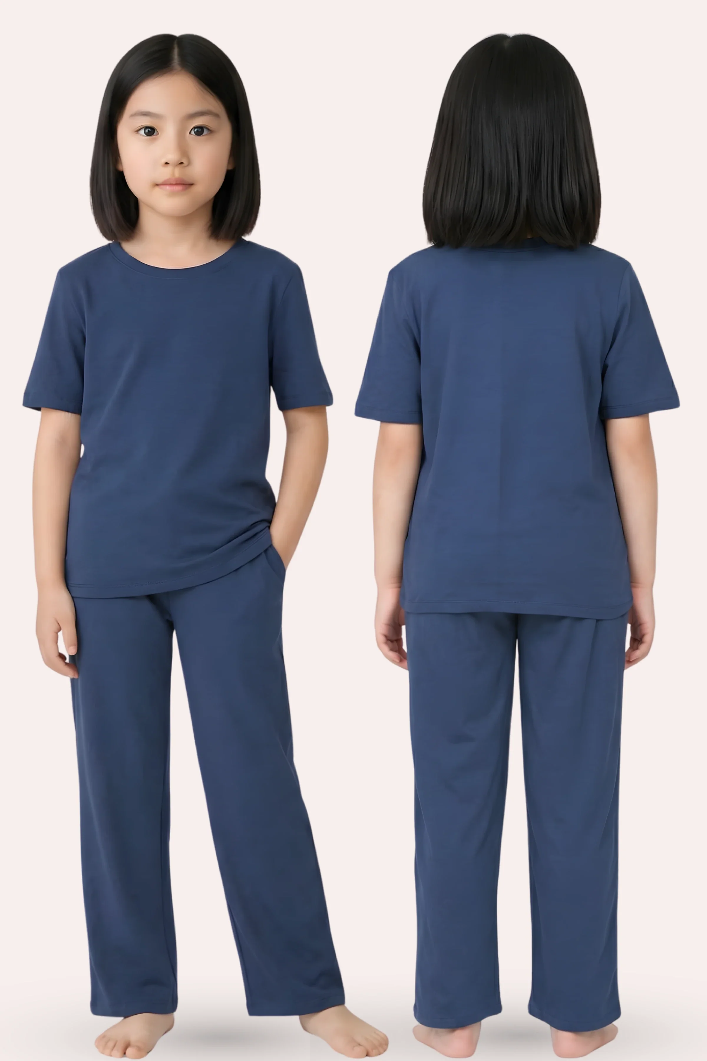 Pyjama Set | T-shirt & Pyjama | Cotton Blend | Elasticated Waistband - Image 7