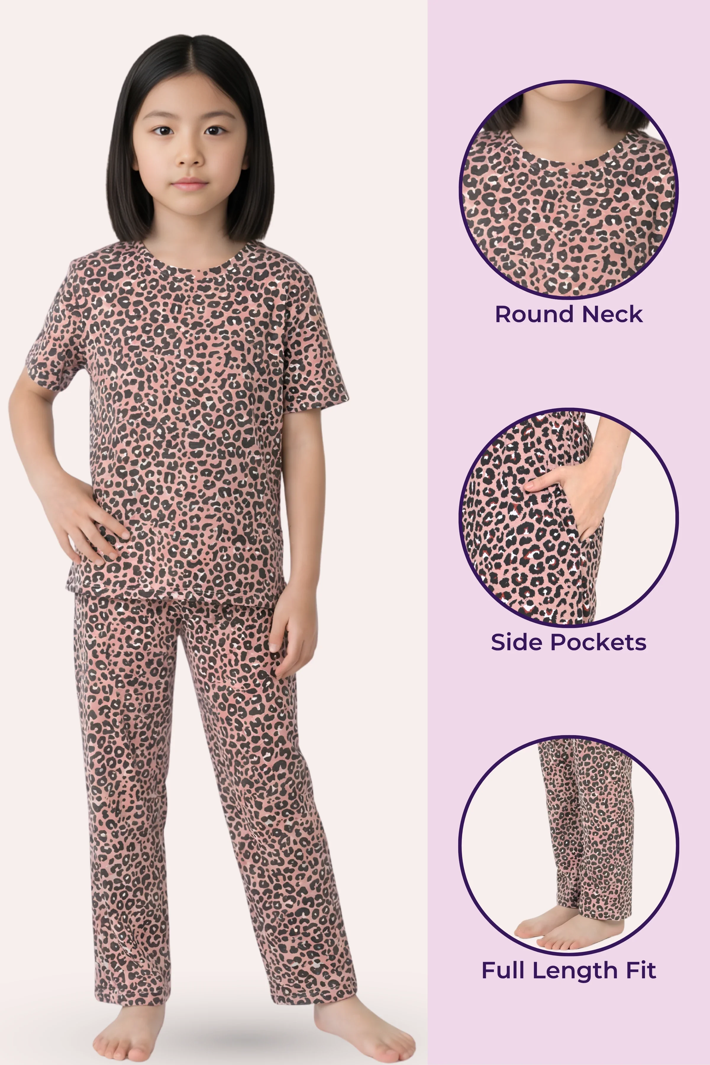 Pyjama Set | T-shirt & Pyjama | Cotton Blend | Elasticated Waistband - Image 2