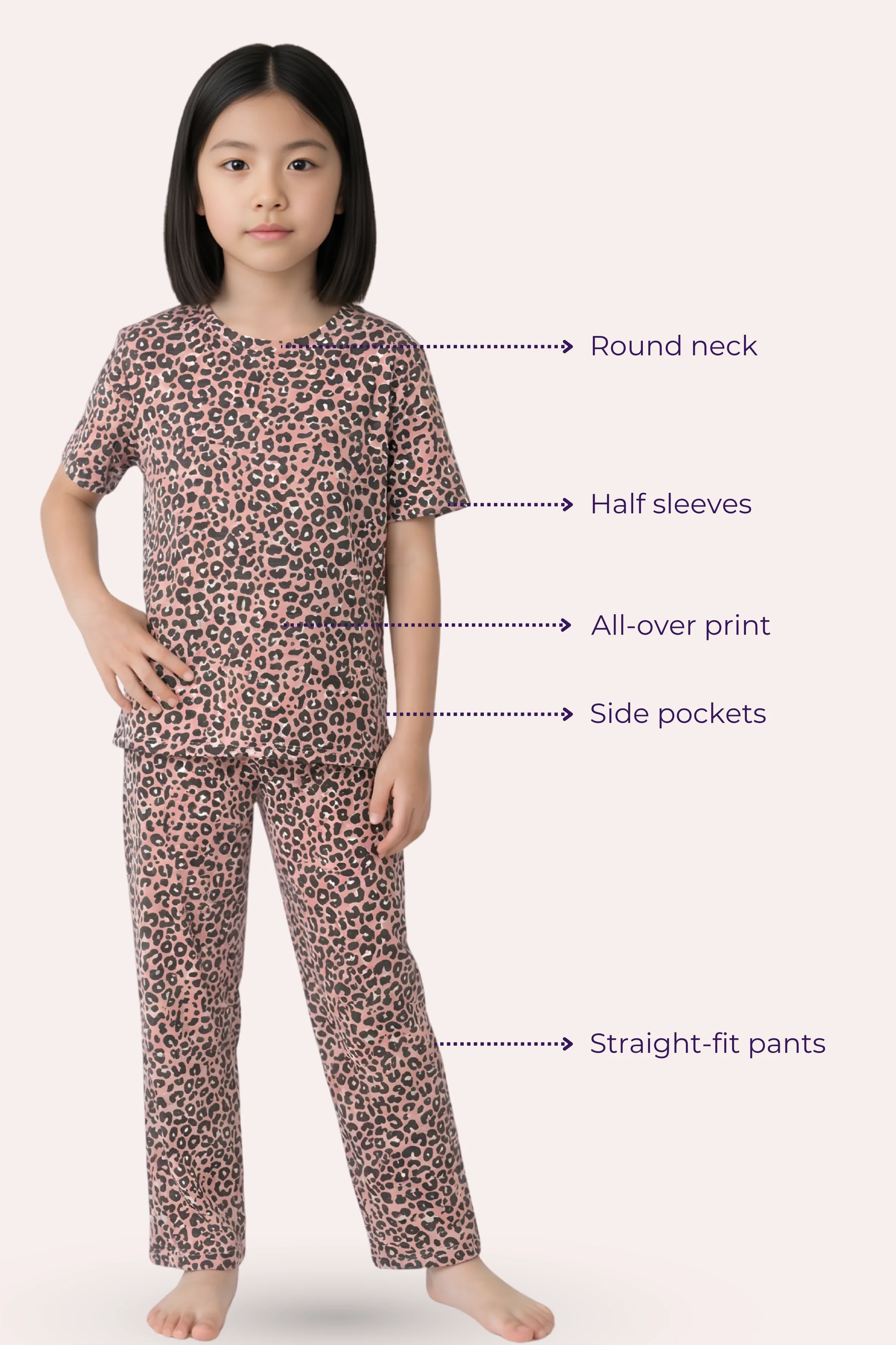 Pyjama Set | T-shirt & Pyjama | Cotton Blend | Elasticated Waistband - Image 6