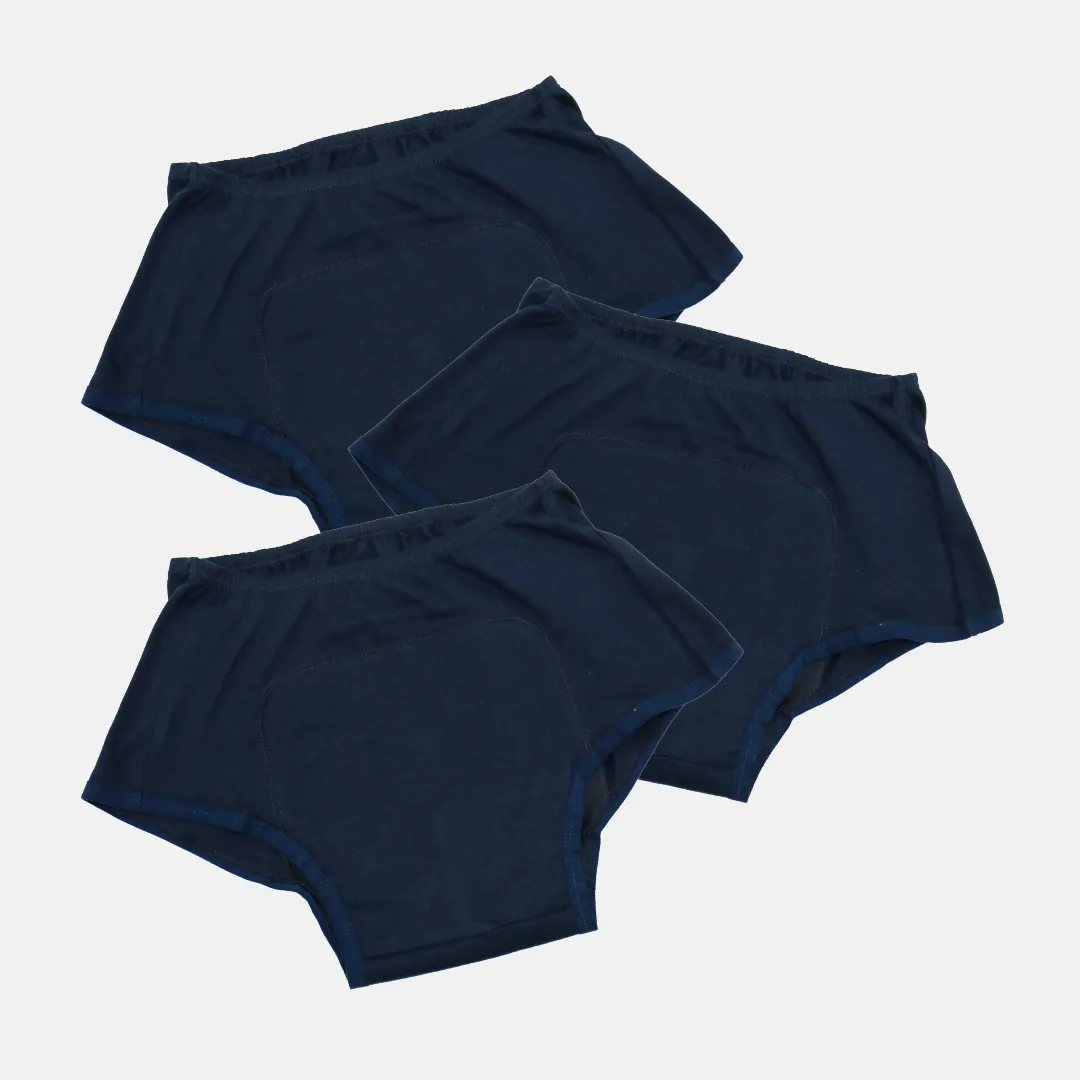 Heavy Flow Period Panties For Beginners | For Heavy Flow Days | Extended Crotch Line | 3 Pack - Image 13
