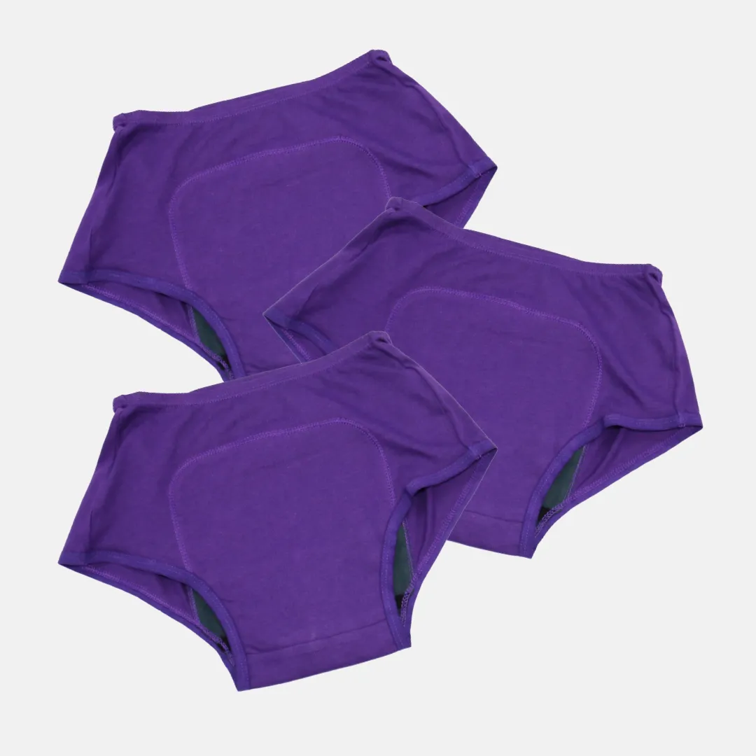 Heavy Flow Period Panties For Beginners | For Heavy Flow Days | Extended Crotch Line | 3 Pack - Image 16