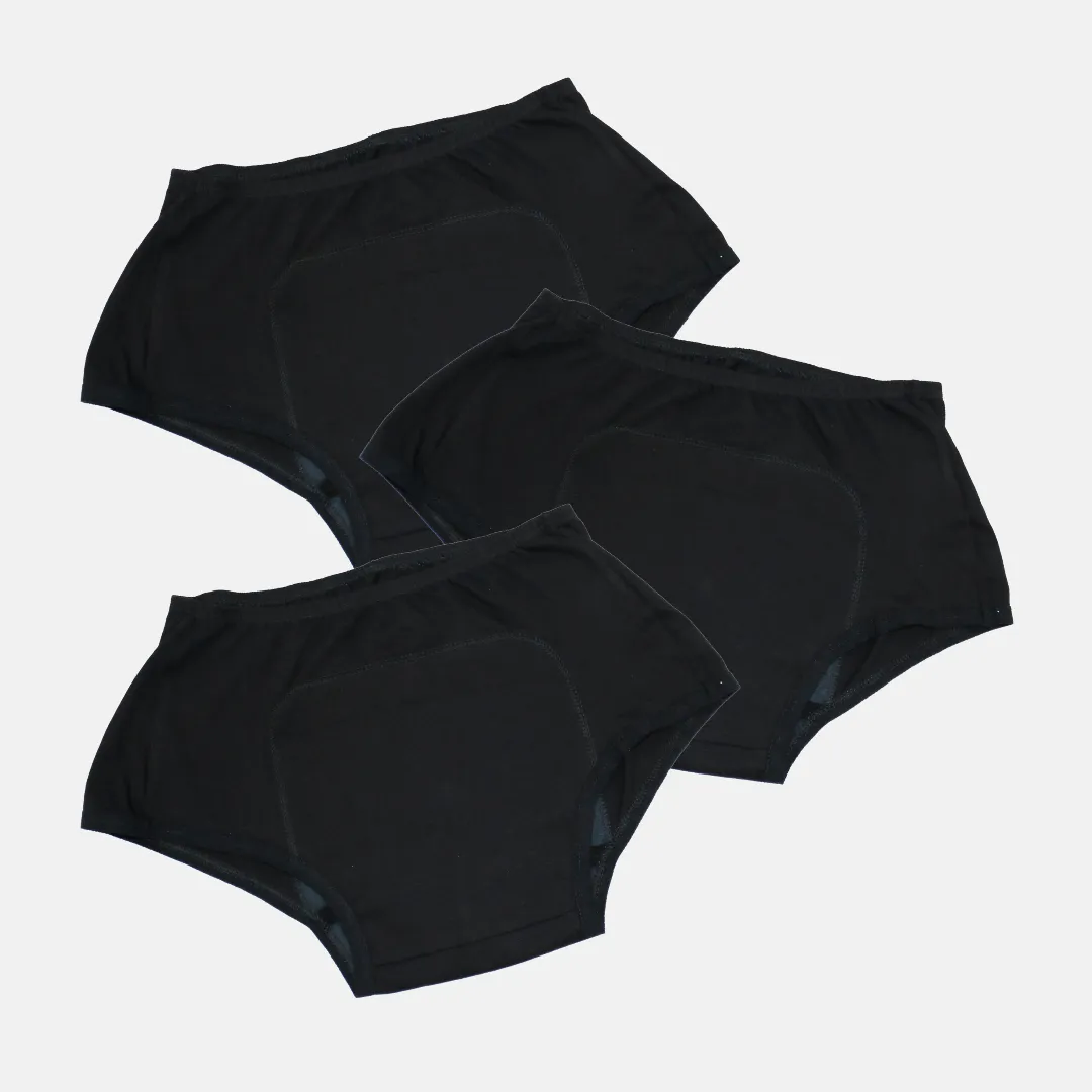 Heavy Flow Period Panties For Beginners | For Heavy Flow Days | Extended Crotch Line | 3 Pack - Image 19