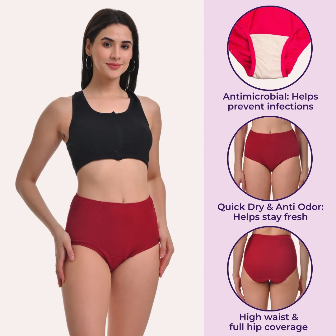 Hygiene Panties | High Waist | Brief Fit | Prevents UTIs - Image 3