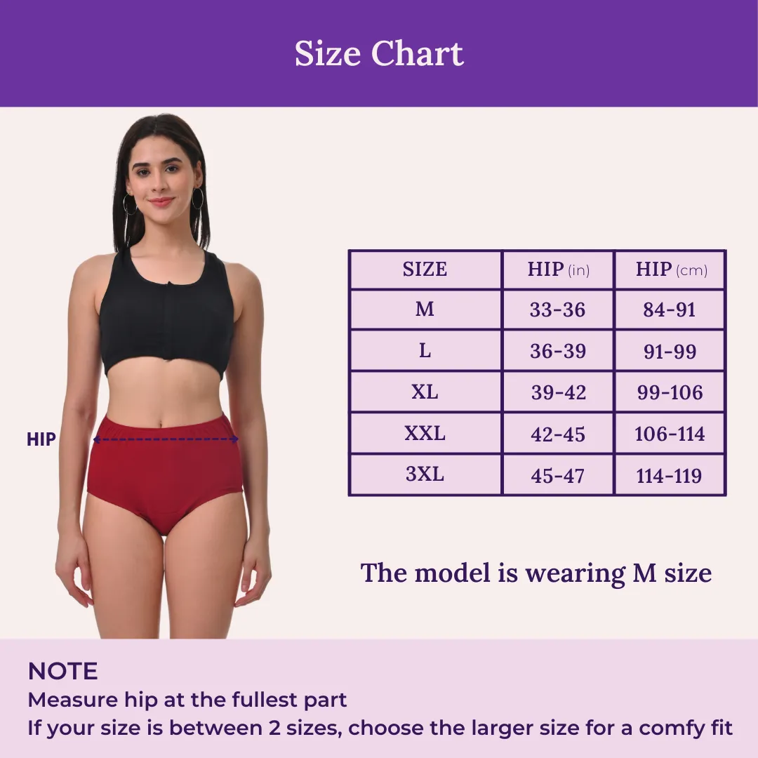 Hygiene Panties | High Waist | Brief Fit | Prevents UTIs - Image 4