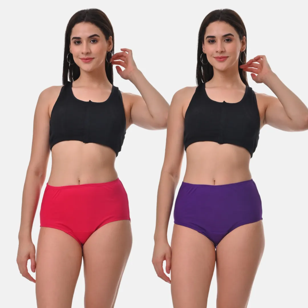 Hygiene Panties | High Waist | Brief Fit | Prevents UTIs | Pack Of 2 - Image 8