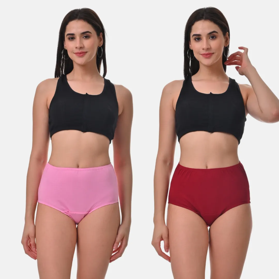 Hygiene Panties | High Waist | Brief Fit | Prevents UTIs | Pack Of 2 - Image 9