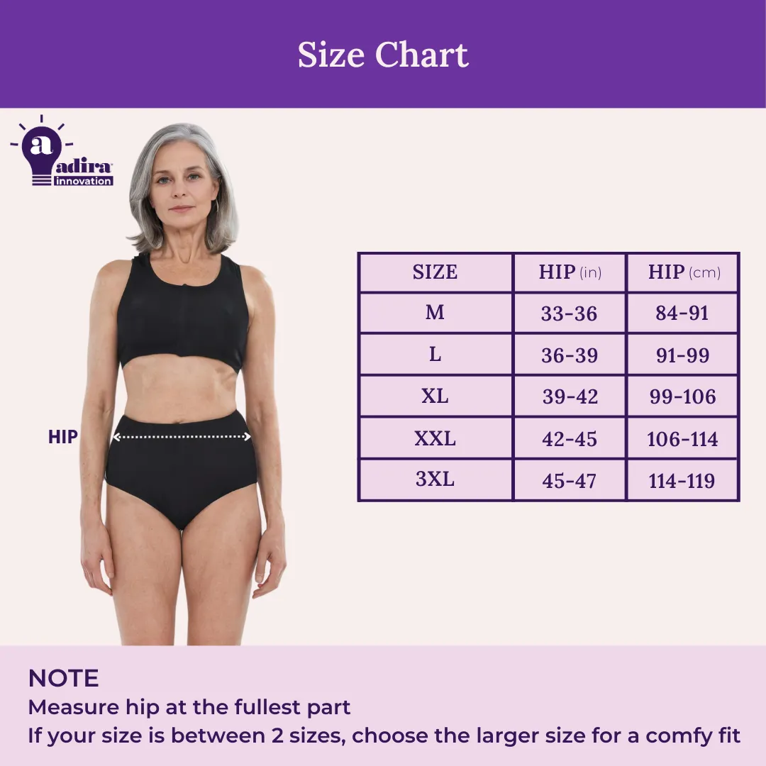 Incontinence Underwear | High Waist | Leakproof Crotch | Absorbs 25ml Of Leaks | Full Hip & Back Coverage - Image 3