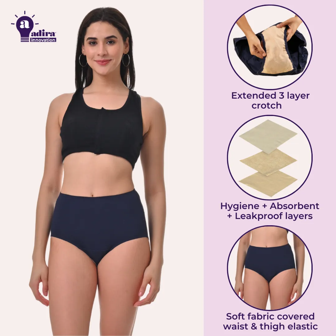 Incontinence Underwear | High Waist | Leakproof Crotch | Absorbs 25 ml Of Leaks - Image 2