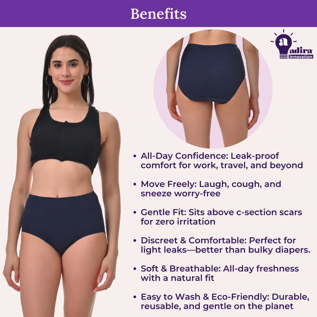 Incontinence Underwear | High Waist | Leakproof Crotch | Absorbs 25 ml Of Leaks - Image 4