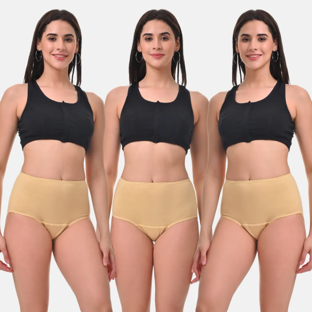 Incontinence Underwear | High Waist | Leakproof Crotch | Absorbs 25 ml Of Leaks | Washable & Reusable | Pack Of 3 - Image 7
