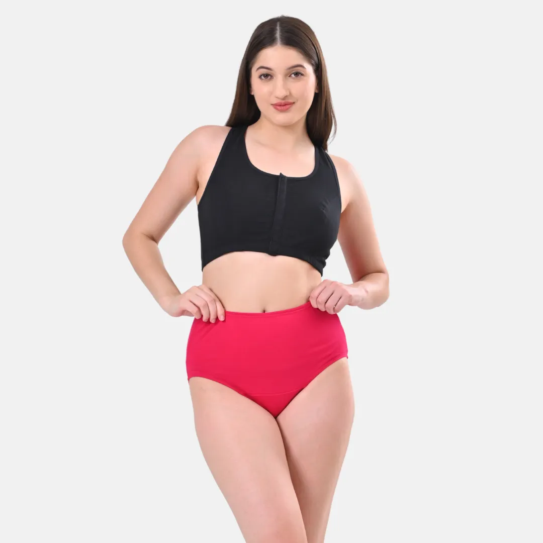 High Waisted Panties | Brief Cut | Full Butt & Hip Coverage | Flattens Belly, Slims & Shapes Silhouette | Soft Elastic At Waist, Leg Openings & Thigh Round | Friction Free & Rash Free - Image 10
