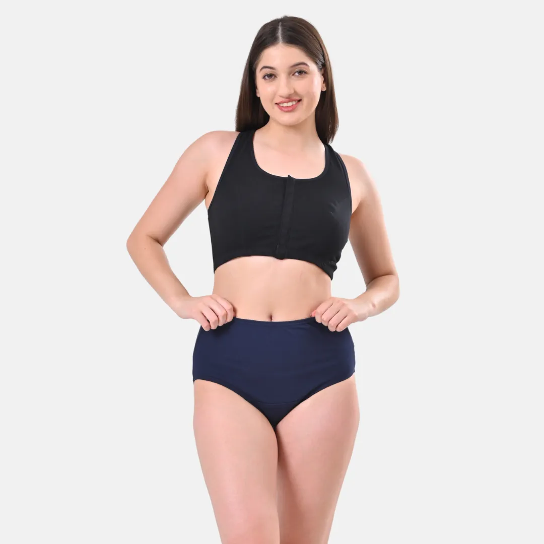 High Waisted Panties | Brief Cut | Full Butt & Hip Coverage | Flattens Belly, Slims & Shapes Silhouette | Soft Elastic At Waist, Leg Openings & Thigh Round | Friction Free & Rash Free - Image 11
