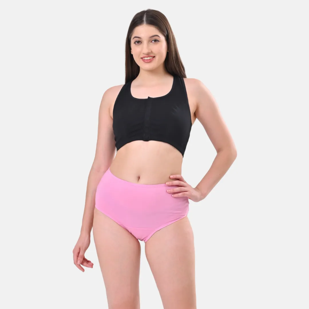 High Waisted Panties | Brief Cut | Full Butt & Hip Coverage | Flattens Belly, Slims & Shapes Silhouette | Soft Elastic At Waist, Leg Openings & Thigh Round | Friction Free & Rash Free - Image 12