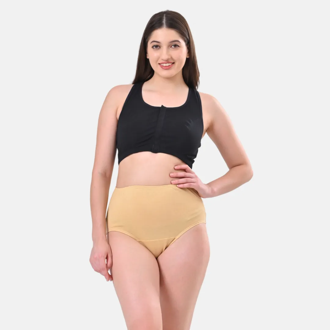 High Waisted Panties | Brief Cut | Full Butt & Hip Coverage | Flattens Belly, Slims & Shapes Silhouette | Soft Elastic At Waist, Leg Openings & Thigh Round | Friction Free & Rash Free - Image 14