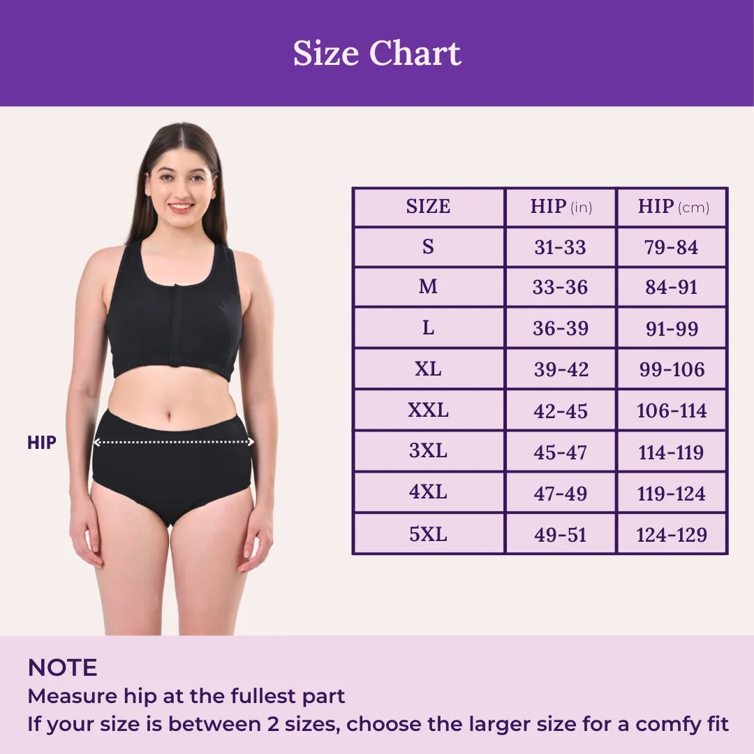 High Waisted Panties | Brief Cut | Full Butt & Hip Coverage | Flattens Belly, Slims & Shapes Silhouette | Soft Elastic At Waist, Leg Openings & Thigh Round | Friction Free & Rash Free - Image 3