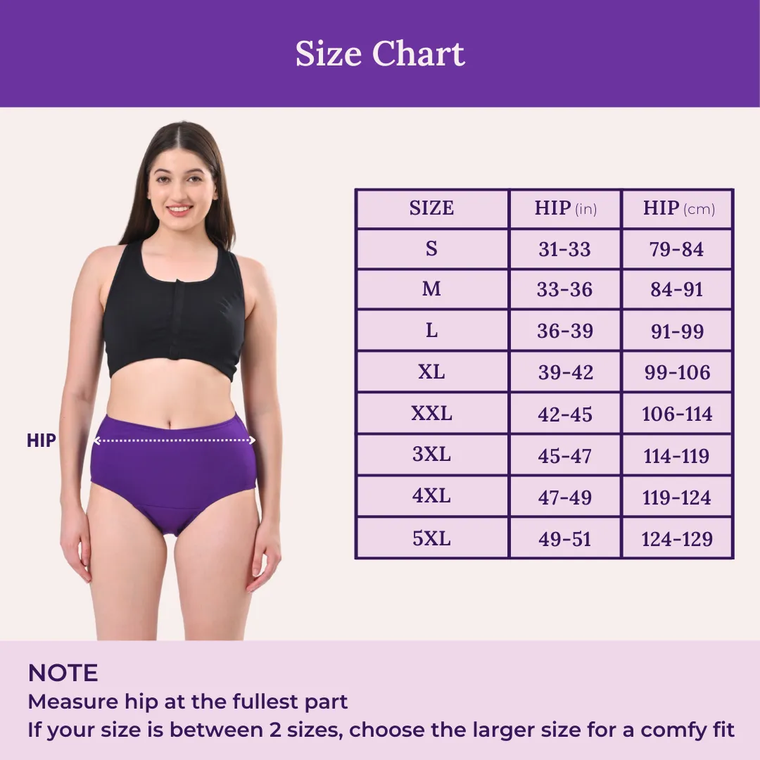 High Waisted Panties | Brief Cut | Full Butt & Hip Coverage | Flattens Belly, Slims & Shapes Silhouette | Soft Elastic At Waist, Leg Openings & Thigh Round | Friction Free & Rash Free | Pack Of 3 - Image 3
