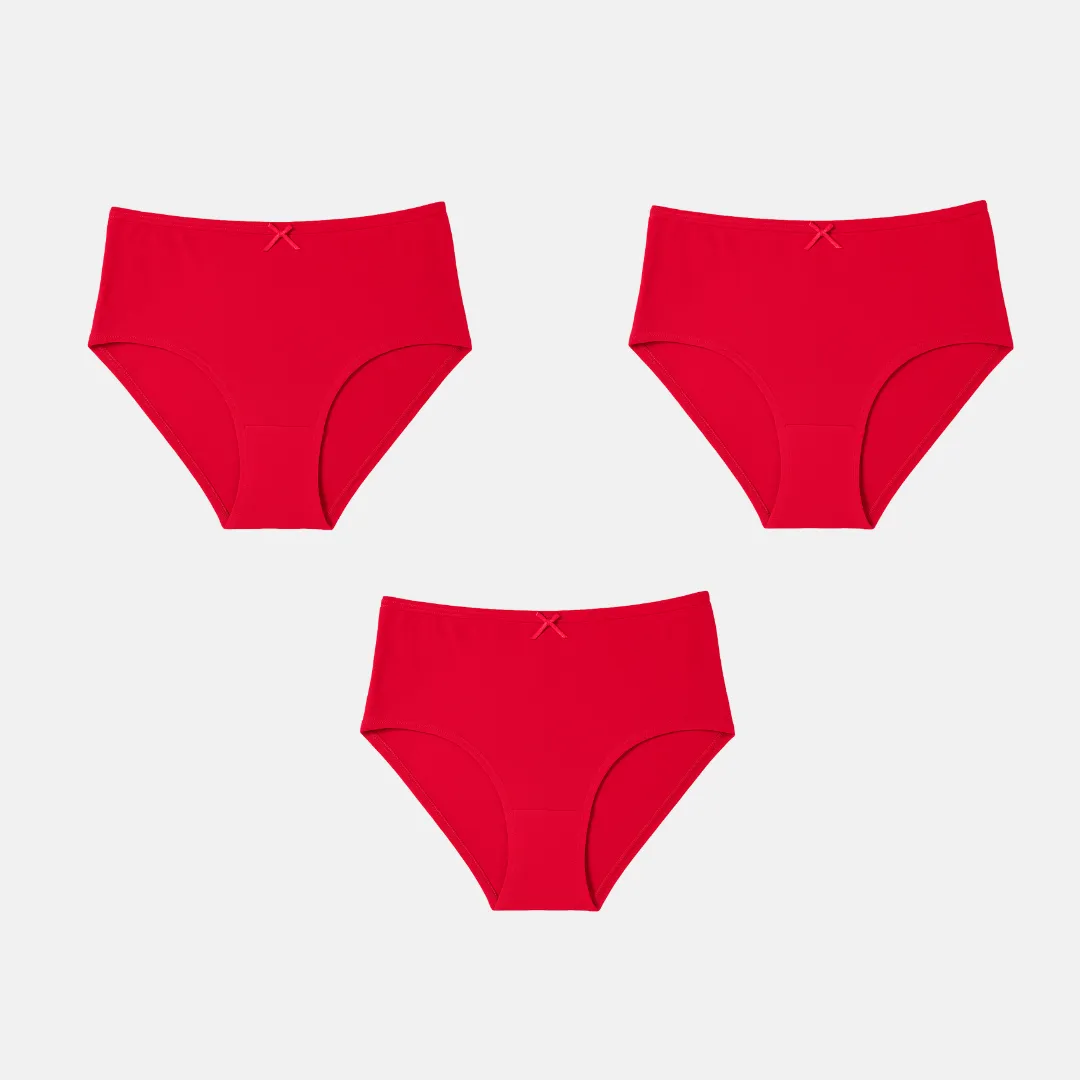 BrZee Hipsters For Teens | Lightweight Cotton-Elastane Fabric | Super Stretchy For Comfort | No Visible Panty Lines | Pack Of 3 - Image 9