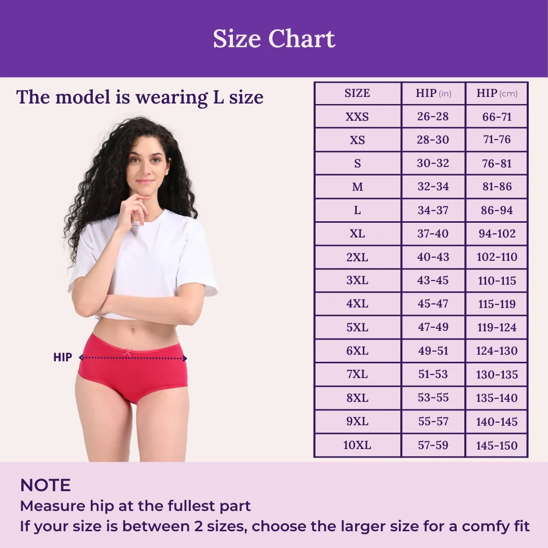BrZee Hipsters | Lightweight Cotton-Elastane Fabric | Super Stretchy For Comfort | No Visible Panty Lines | Pack Of 3 - Image 4