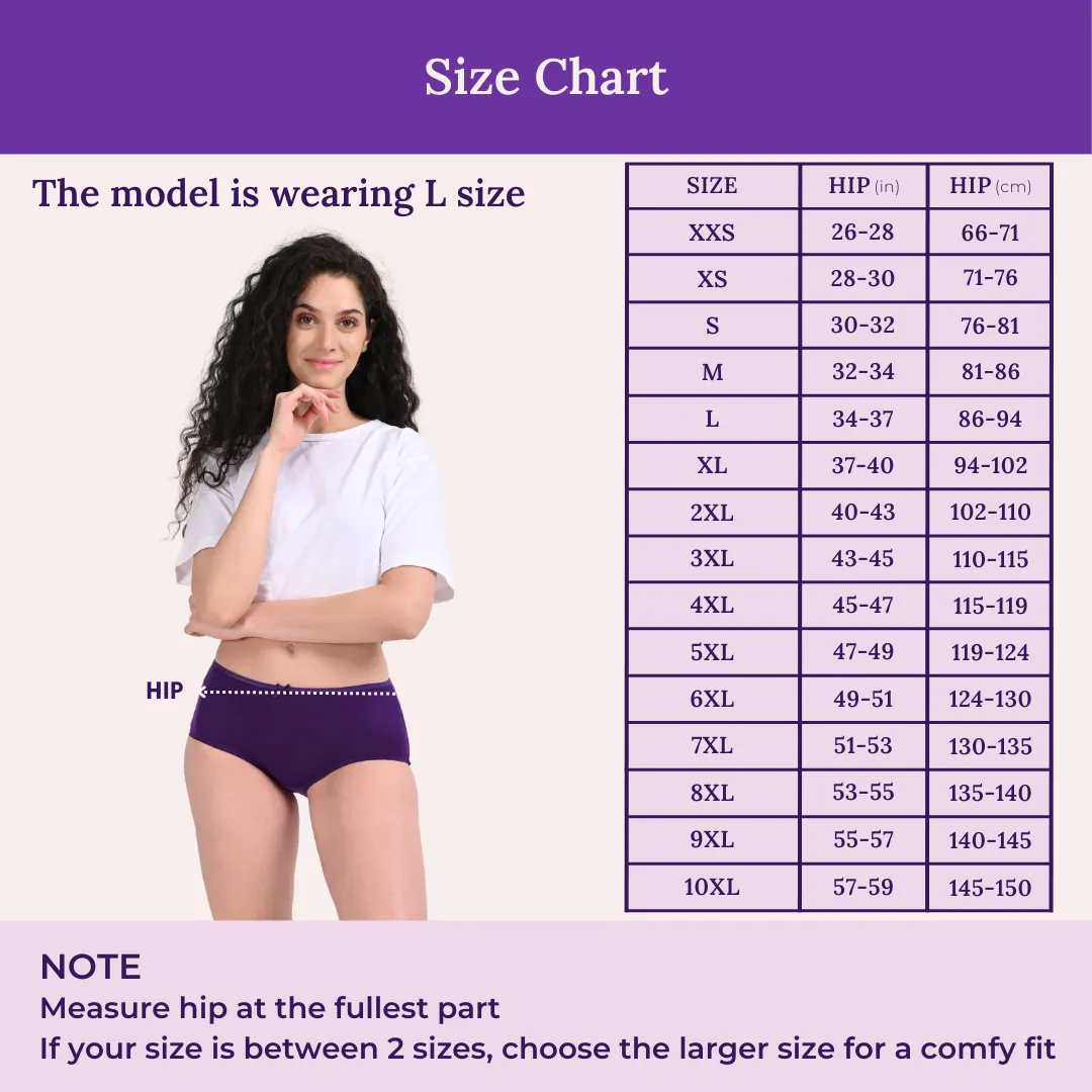 BrZee Hipsters | Lightweight Cotton-Elastane Fabric | Super Stretchy For Comfort | No Visible Panty Lines | Pack Of 6 - Image 4