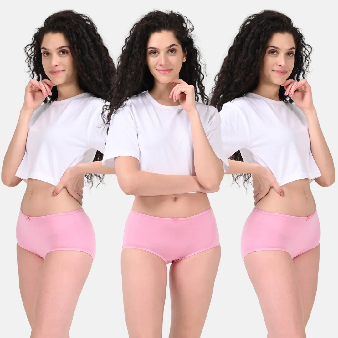 BrZee Hipsters | Lightweight Cotton-Elastane Fabric | Super Stretchy For Comfort | No Visible Panty Lines | Pack Of 3 - Image 10