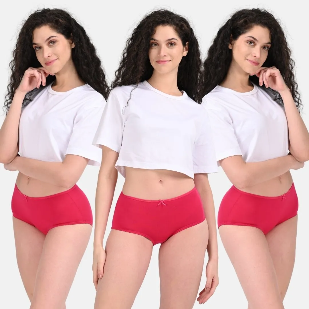 BrZee Hipsters | Lightweight Cotton-Elastane Fabric | Super Stretchy For Comfort | No Visible Panty Lines | Pack Of 3 - Image 12