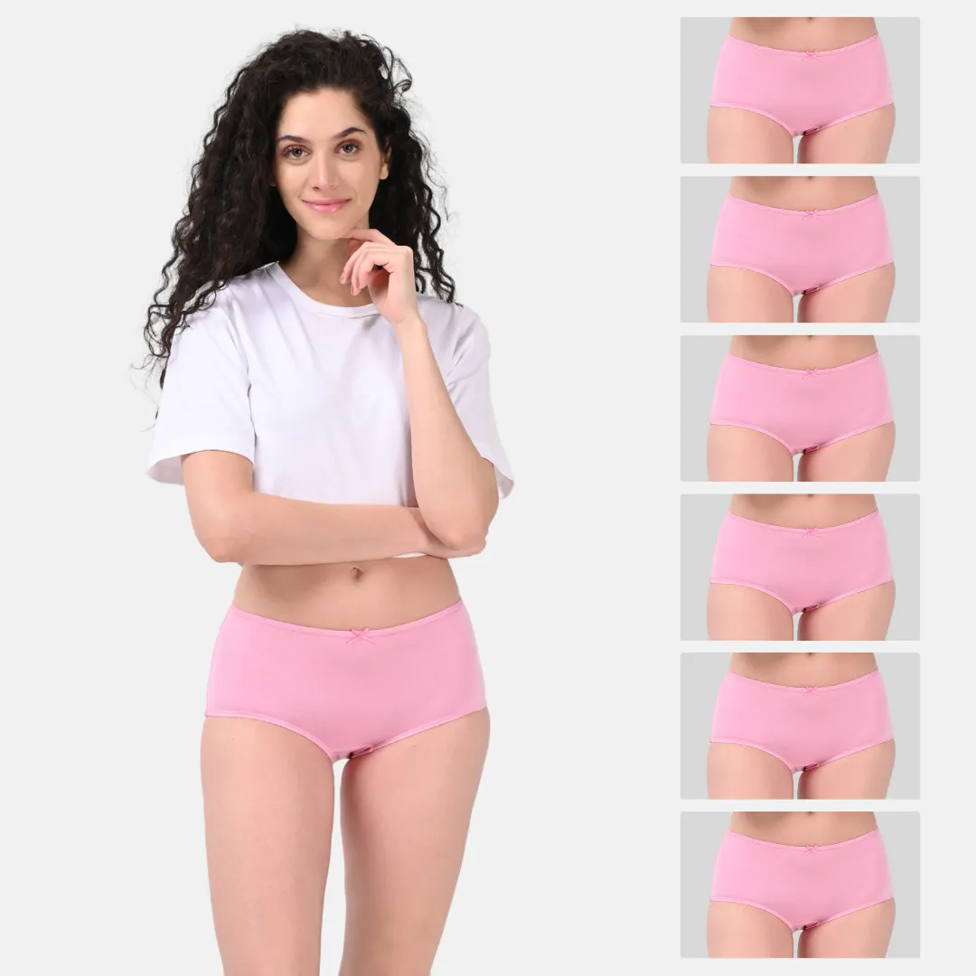 BrZee Hipsters | Lightweight Cotton-Elastane Fabric | Super Stretchy For Comfort | No Visible Panty Lines | Pack Of 6 - Image 11