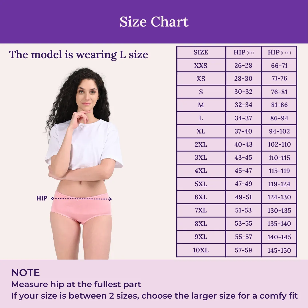 BrZee Hipsters | Lightweight Cotton-Elastane Fabric | Super Stretchy For Comfort | No Visible Panty Lines | Pack Of 6 - Image 4